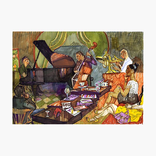 Jazz evening Photographic Print
