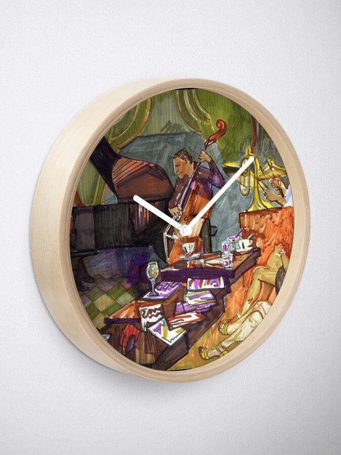 Alternate view of Jazz evening Clock