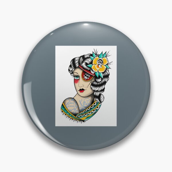 Item preview, Fkj tattoo flash pirate  designed and sold by ReganPacocha.