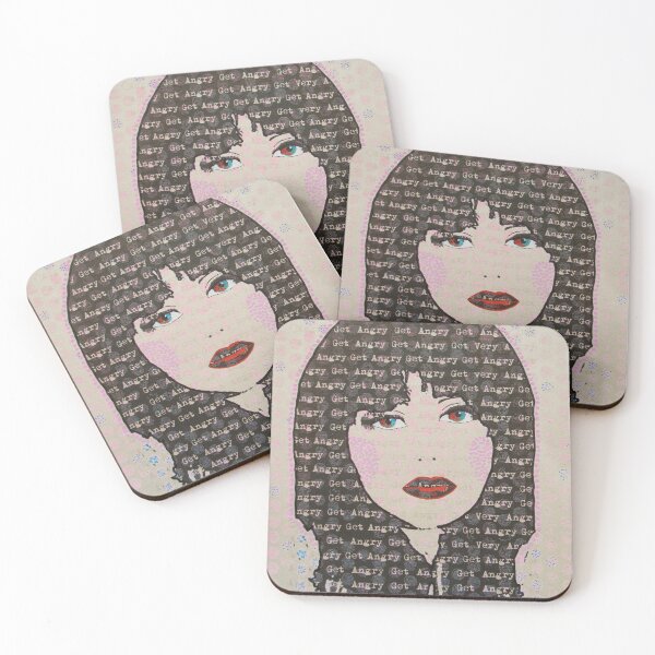 Item preview, Feminist Art Get Angry Pink - Feminism designed and sold by Beatrice Roberts.