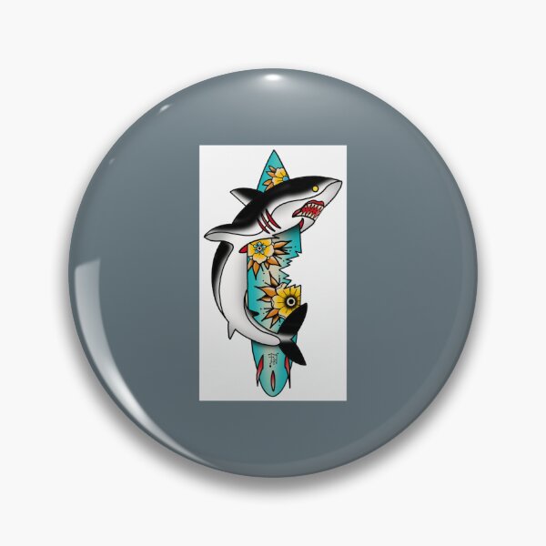 Item preview, Fkj tattoo flash shark  designed and sold by ReganPacocha.