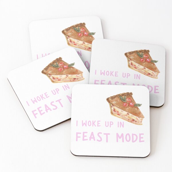 Item preview, I Woke Up In Feast Mode Funny Quote, Pumpkin Pie Slice in Watercolor  designed and sold by LaziniArts.