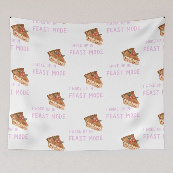 Item preview, I Woke Up In Feast Mode Funny Quote, Pumpkin Pie Slice in Watercolor  designed and sold by LaziniArts.