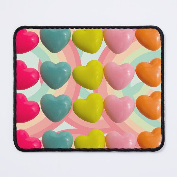 Item preview, hearts, candy hearts, colorful hearts, rainbow, red hearts, pink hearts, designed and sold by quotefactory.