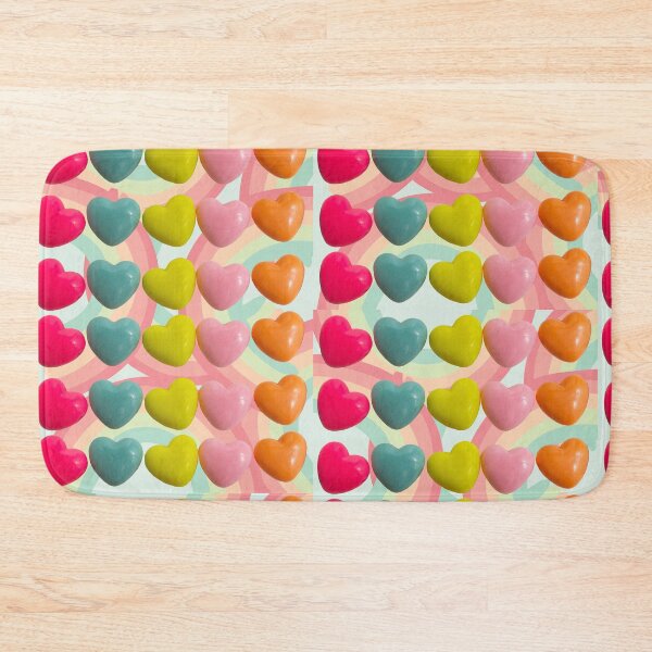 Item preview, hearts, candy hearts, colorful hearts, rainbow, red hearts, pink hearts, designed and sold by quotefactory.