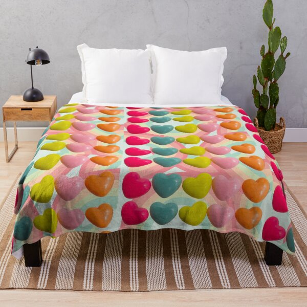 Item preview, hearts, candy hearts, colorful hearts, rainbow, red hearts, pink hearts, designed and sold by quotefactory.