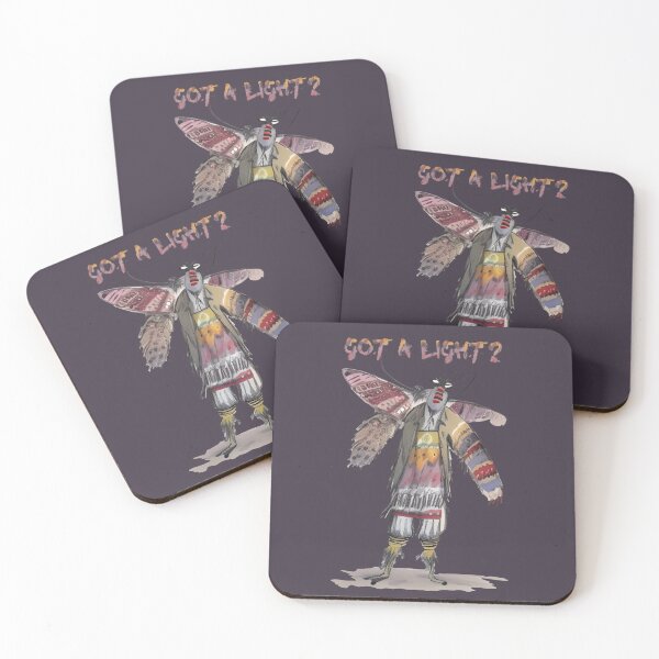 Item preview, Got a light? (#04) moth person designed and sold by SolidEarthArt.