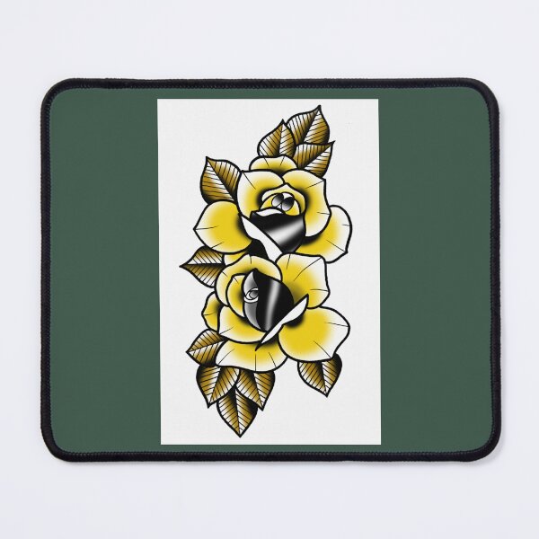 Item preview, Fkj tattoo flash yellow roses  designed and sold by ReganPacocha.