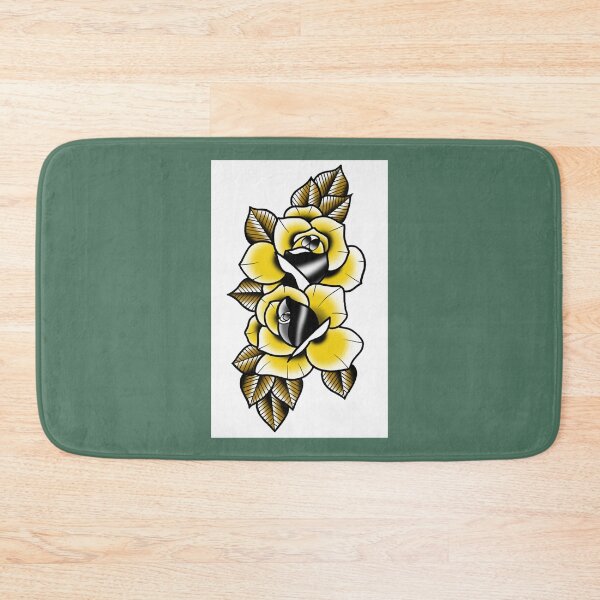 Item preview, Fkj tattoo flash yellow roses  designed and sold by ReganPacocha.