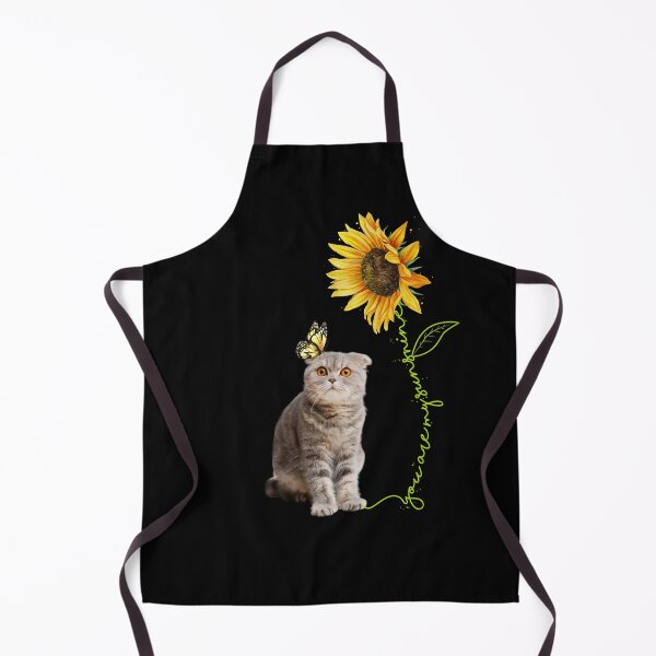 Item preview, You're My Sunshine Sunflower Butterfly Brown Furry Chub Cat designed and sold by Barnissim.