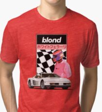 White Ferrari Tri-blend T-Shirt