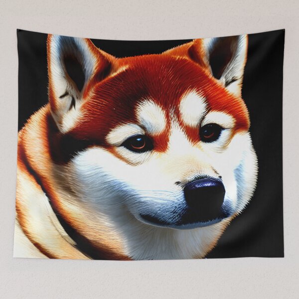 Item preview, Shiba Inu portrait - dog art painting #33 designed and sold by supeart.