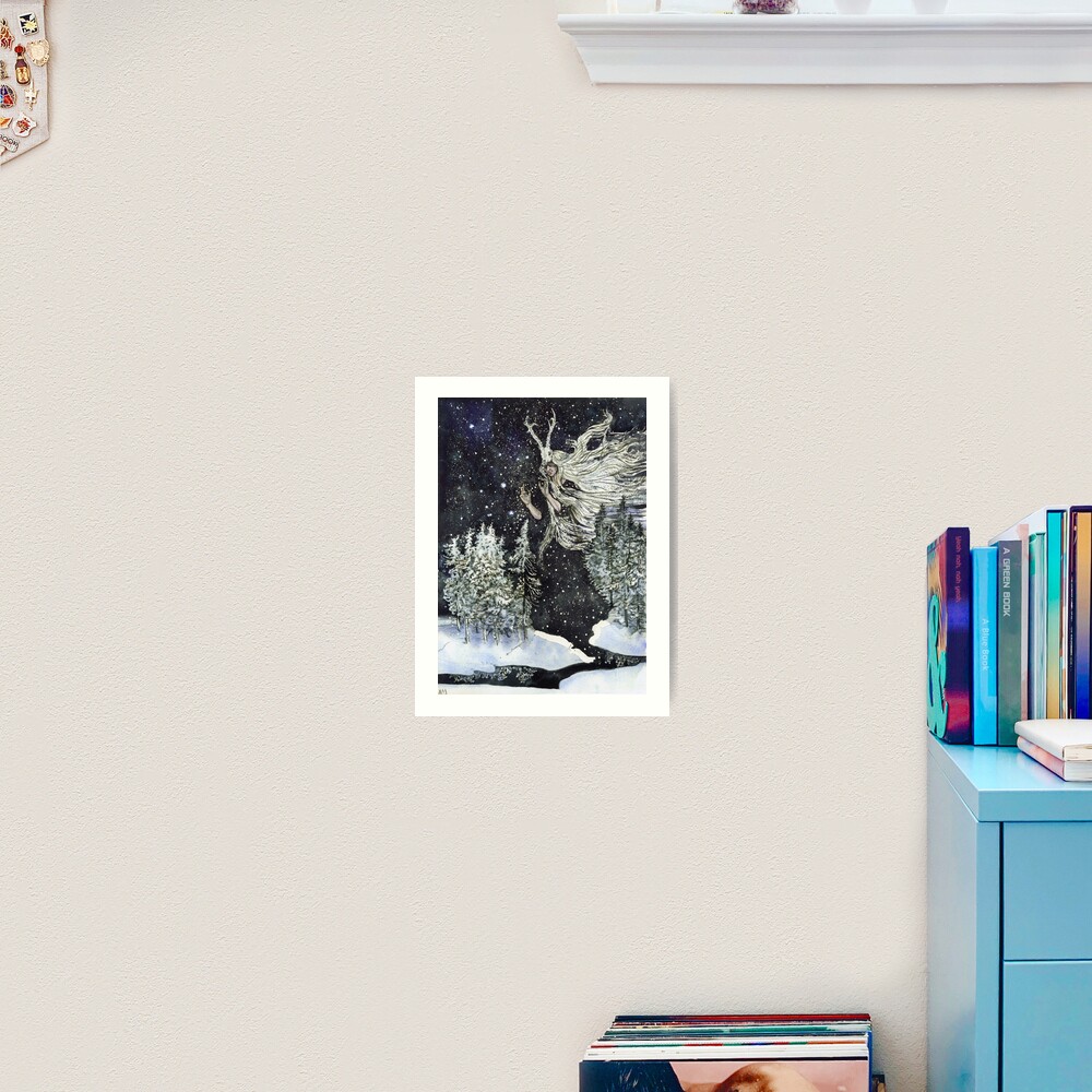winter witch Art Print