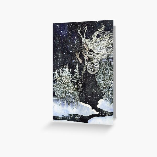 winter witch Greeting Card