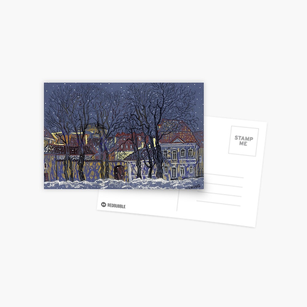 Winter Vilnius Postcard