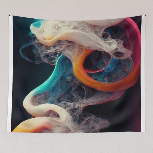 Item preview, Multicolored Smoke Digital Art designed and sold by NengShop.