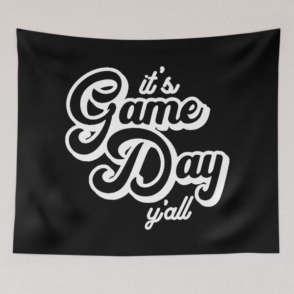 Item preview, White and Black it's Game Day y'all designed and sold by Summer-Winter.