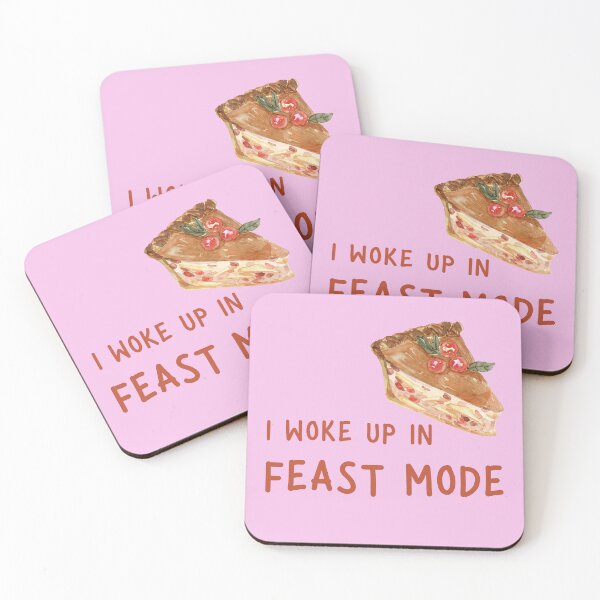 Item preview, I Woke Up In Feast Mode Funny Quote, Pumpkin Pie Slice in Watercolor  designed and sold by LaziniArts.