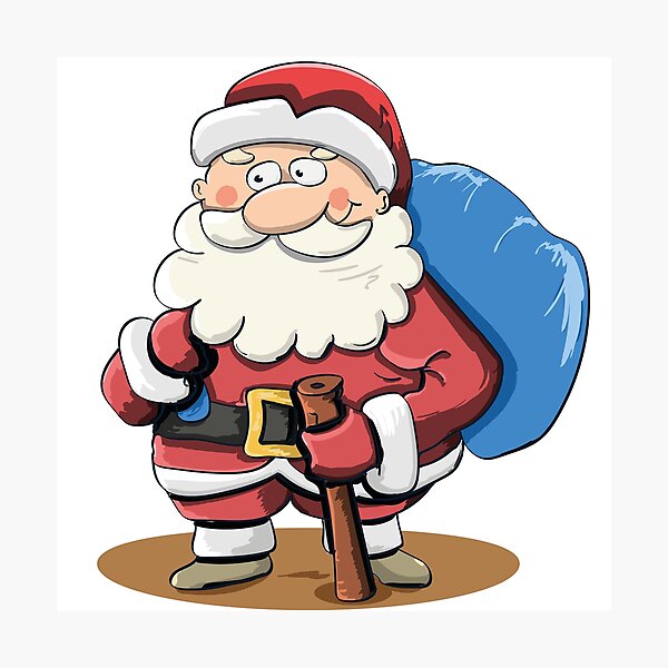 Item preview, illustration of santa claus designed and sold by Richstd.