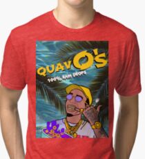 Quavo's Cereal Beach Blue Tri-blend T-Shirt