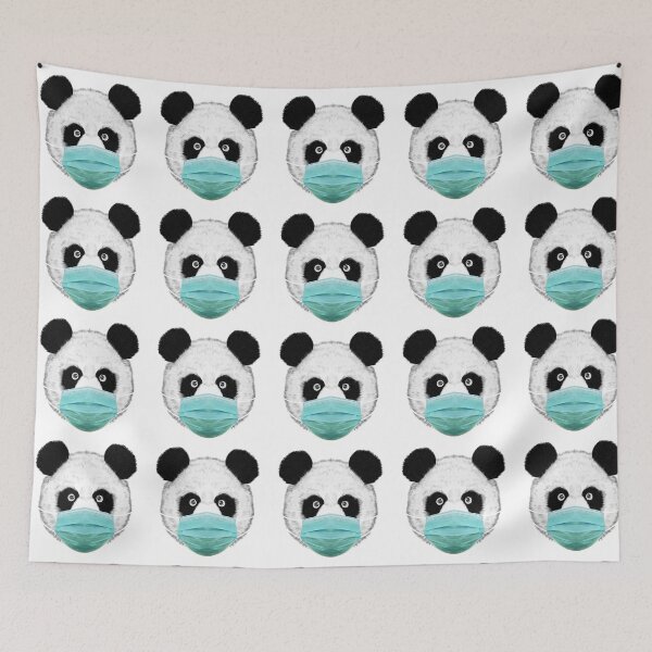 Item preview, Panda bear with a face mask designed and sold by Zeewind.