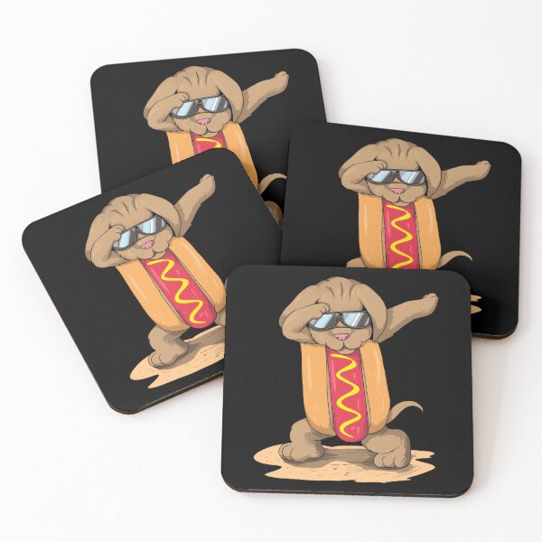 Item preview, Funny Dog Dachshund Dabbing Hot Dog Fast Food designed and sold by vaharisanic.