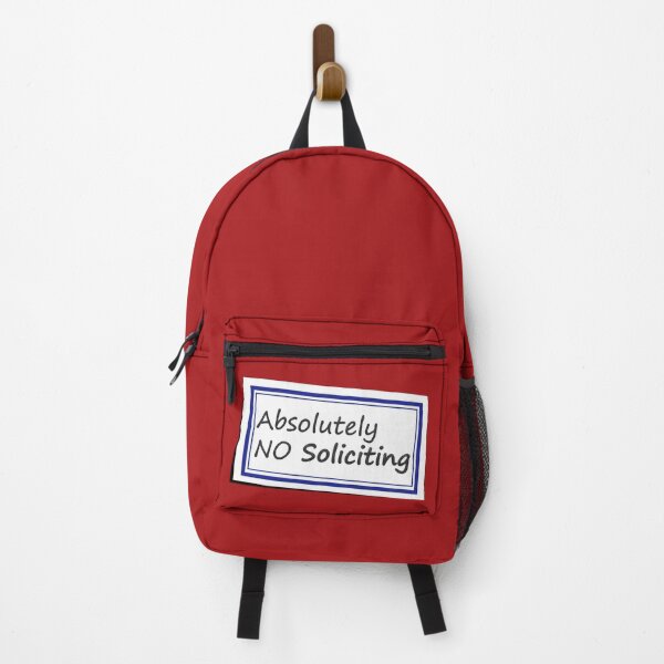 Item preview, No Soliciting Sticker No 1 designed and sold by Fun Funky Designs.