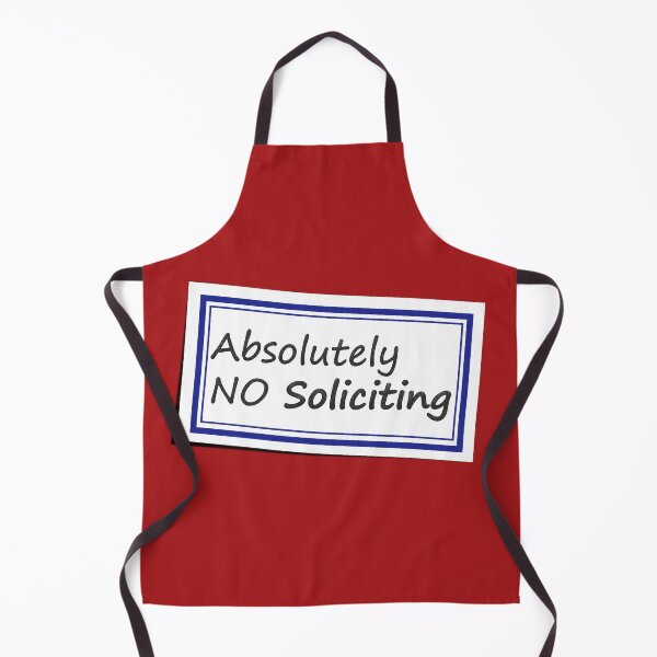 Item preview, No Soliciting Sticker No 1 designed and sold by Fun Funky Designs.