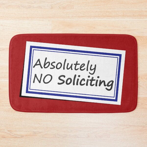 Item preview, No Soliciting Sticker No 1 designed and sold by Fun Funky Designs.