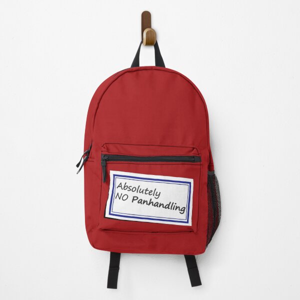 Item preview, No Panhandling Sticker No 1 designed and sold by Fun Funky Designs.