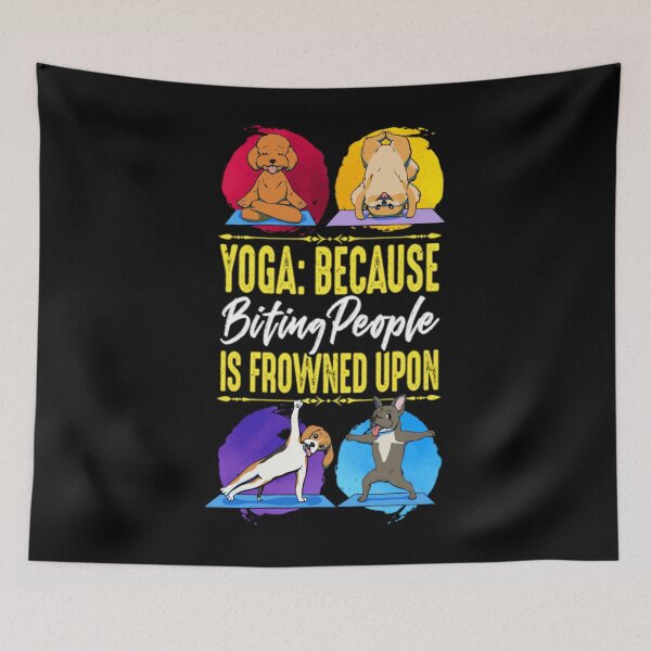 Item preview, Funny Dog Design for Yoga Students designed and sold by vaharisanic.