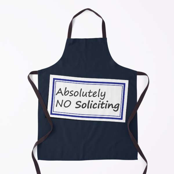 Item preview, No Soliciting Sticker No 2 designed and sold by Fun Funky Designs.