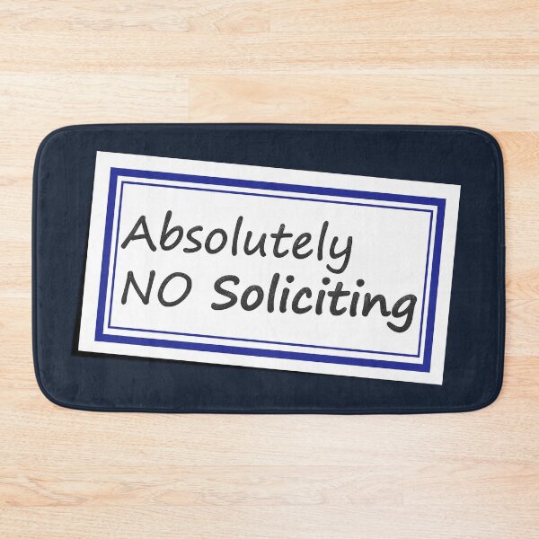 Item preview, No Soliciting Sticker No 2 designed and sold by Fun Funky Designs.