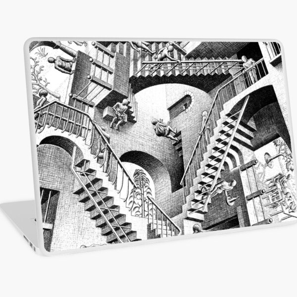 Escher Staircases Laptop Skin
