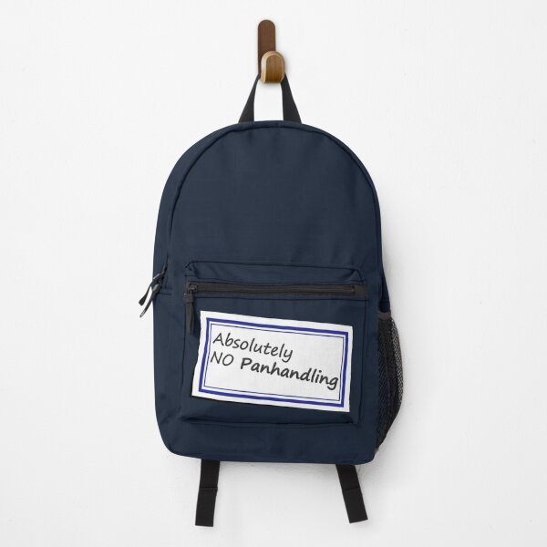 Item preview, No Panhandling Sticker No 2 designed and sold by Fun Funky Designs.