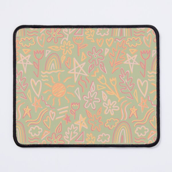 Item preview, Abstract Earthy Pastel Doodle Pattern designed and sold by BluebellPainter.