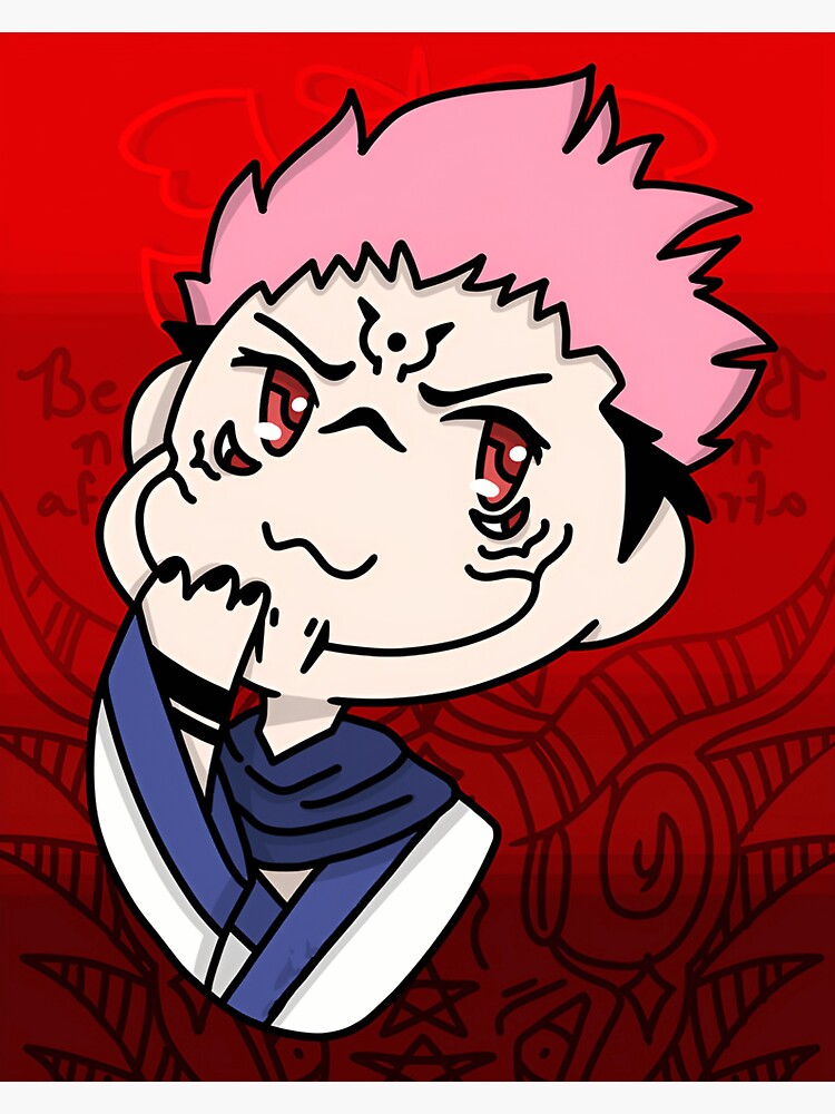 "Chibi Ryomen Sukuna" Sticker for Sale by ClairePetersd | Redbubble