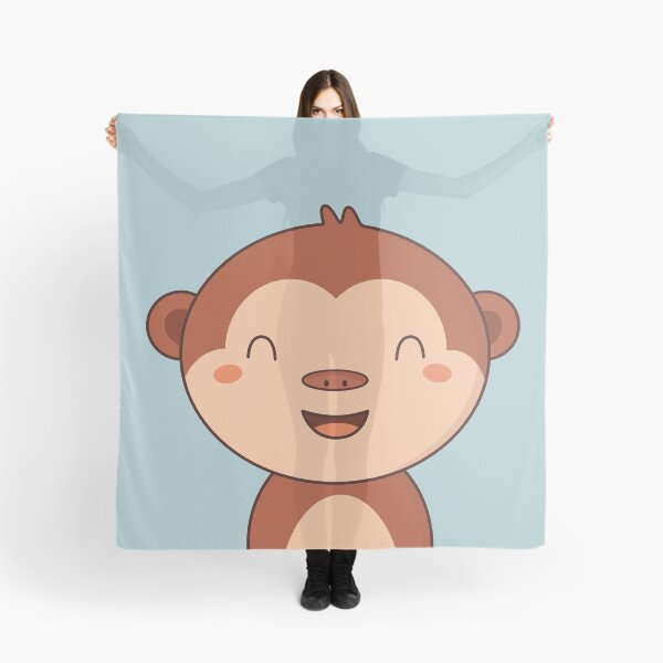 Item preview, Kawaii Cute Happy Monkey designed and sold by wordsberry.