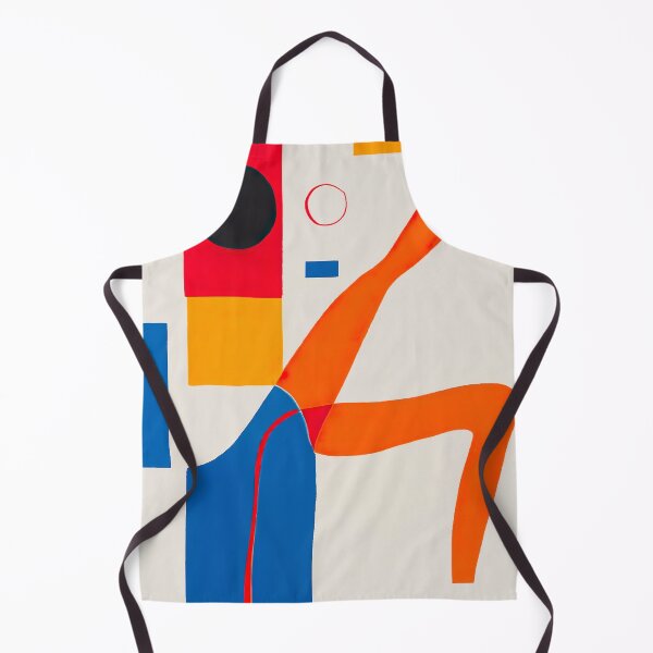 Item preview, Legs in the Air - Geometric Abstract Art - Red, Blue and Orange on Off White designed and sold by Inomaly Art.