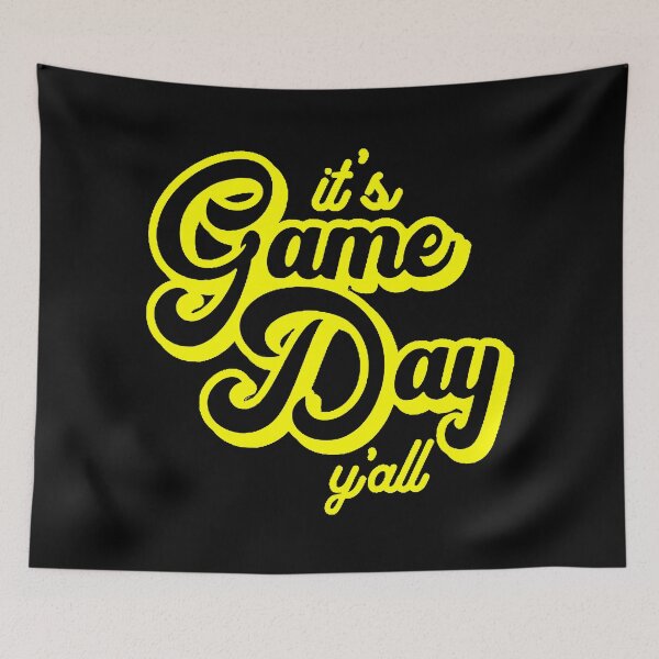 Item preview, Yellow and Black it's Game Day y'all designed and sold by Summer-Winter.