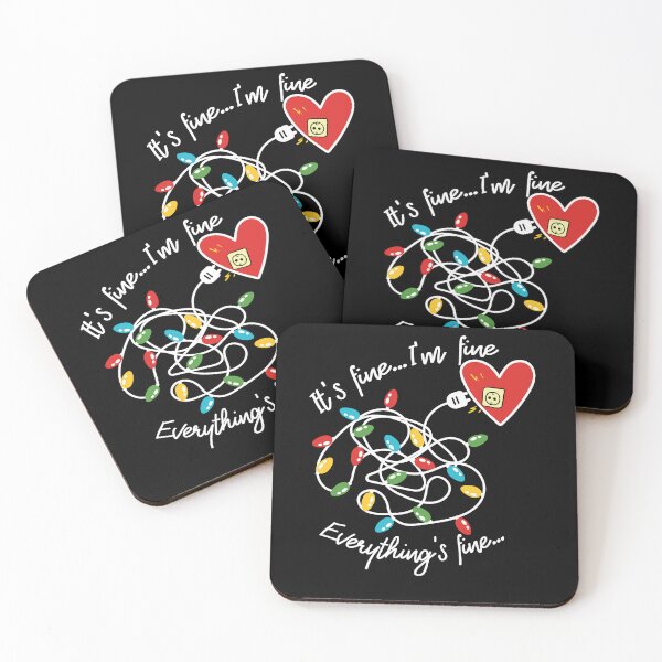 Item preview, Christmas Lights I'm Fine It's Fine Everything Is Fine designed and sold by SimoArte.