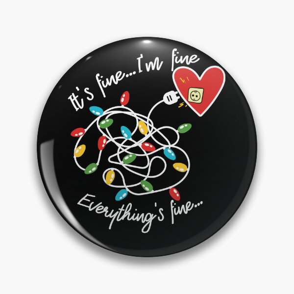 Item preview, Christmas Lights I'm Fine It's Fine Everything Is Fine designed and sold by SimoArte.