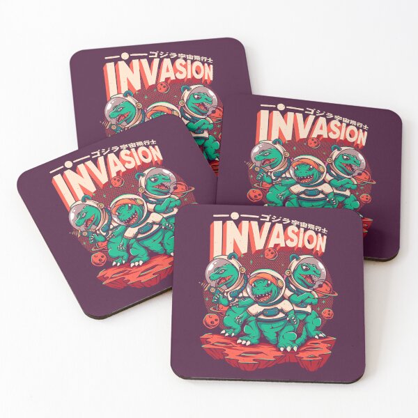 Item preview, Lizard Monster Invasion designed and sold by footmarkstudio.