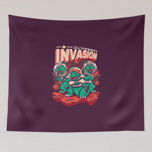Item preview, Lizard Monster Invasion designed and sold by footmarkstudio.