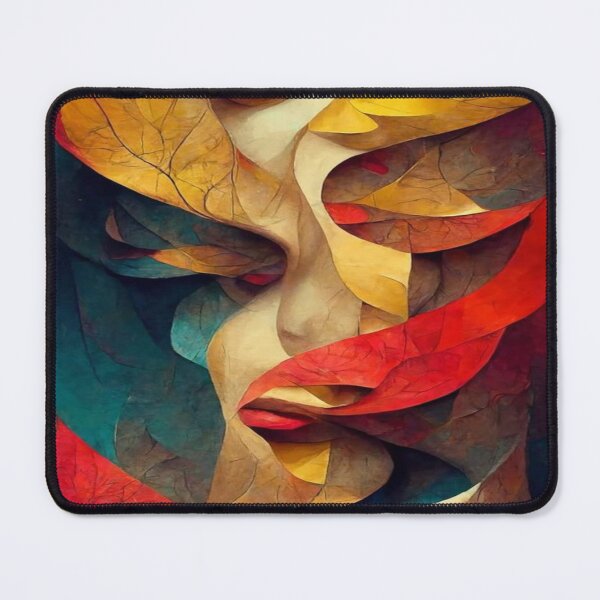 Item preview, Abstract Leaf Veins Shaped Woman's Face designed and sold by NengShop.