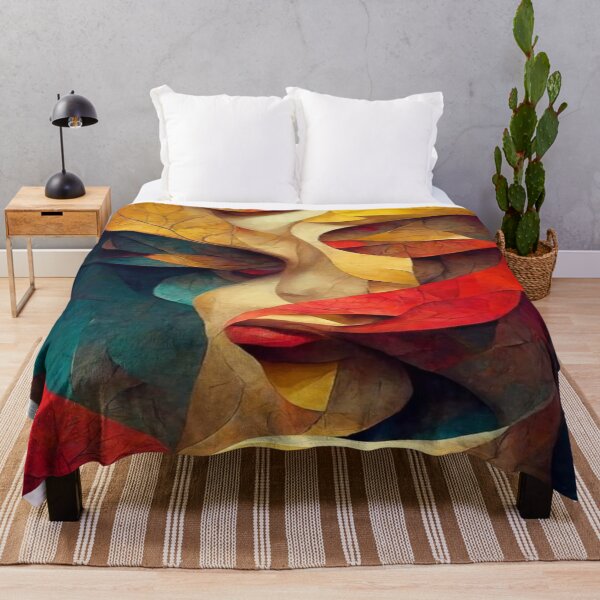 Item preview, Abstract Leaf Veins Shaped Woman's Face designed and sold by NengShop.