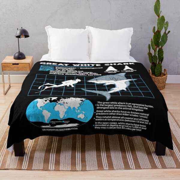 Item preview, Great white shark data sheet designed and sold by NicGrayGraphic.
