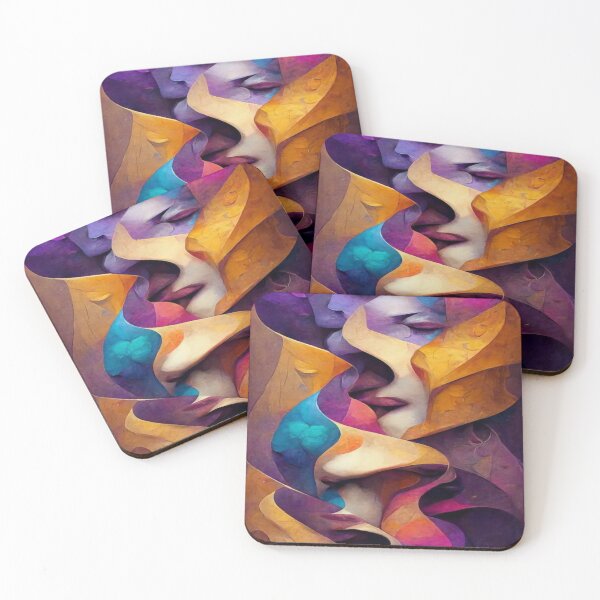 Item preview, Digital Abstract Shaped Woman's Eyes and Lips designed and sold by NengShop.