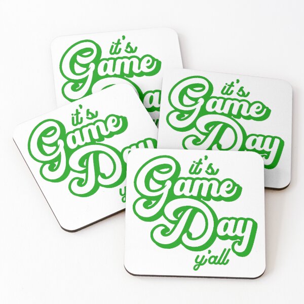 Item preview, Green and White it's Game Day y'all designed and sold by Summer-Winter.