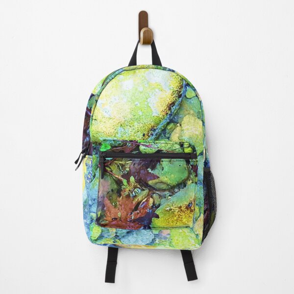 Item preview, Wet pebbles and leaves, river, water, nature, rain, winter, xmas, fall, leaves, tropical, summer, holidays, art, exotic designed and sold by PrintedDreams.